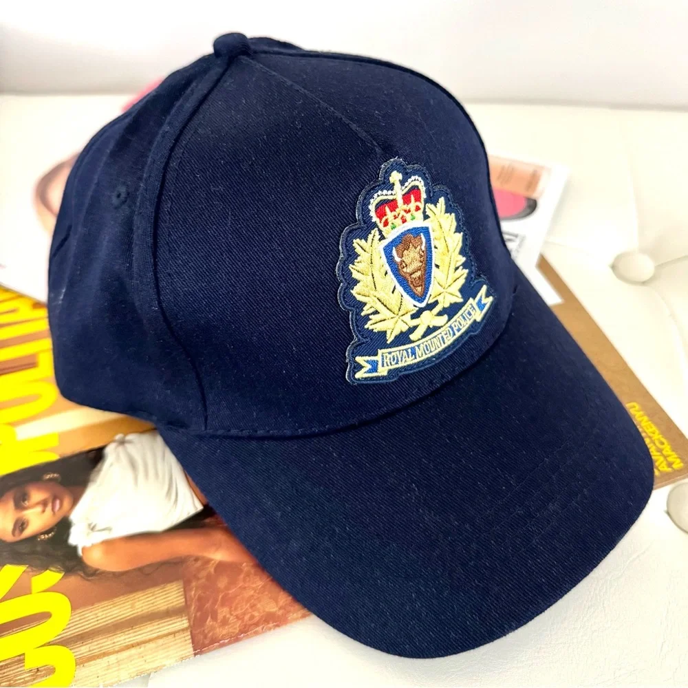 Netflix “The Crown” Navy Blue Cap with Crest